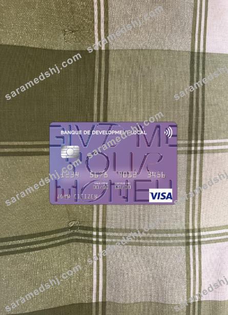 Algeria Banque de Développement Local visa card photolook front